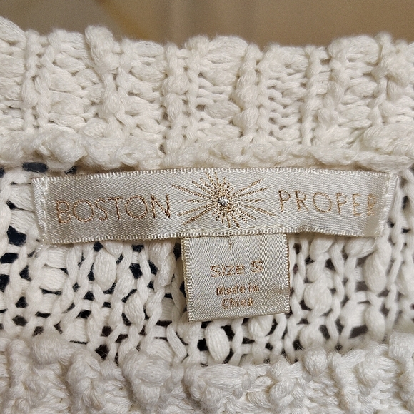 Boston Proper Cream Knit Sweater - Picture 3 of 6